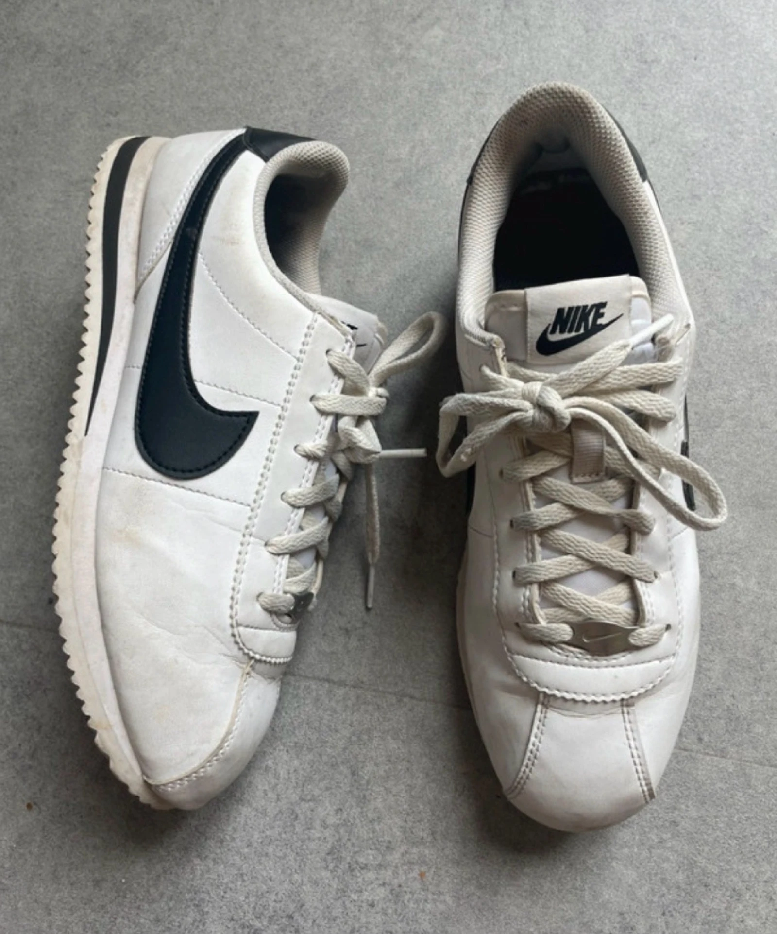 Basket à lacets Nike Cortez blanche 